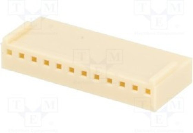 NS25-G12, Вилка, провод-плата, "мама", NS25, 2,54мм, PIN: 12, без контактов