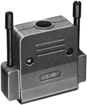 HDE-CTF1(4-40)(50), CTF Series ABS D Sub Backshell, 9 Way HDE-CTF1(4-40)(50), CTF Series ABS D Sub Backshell, 9 Way