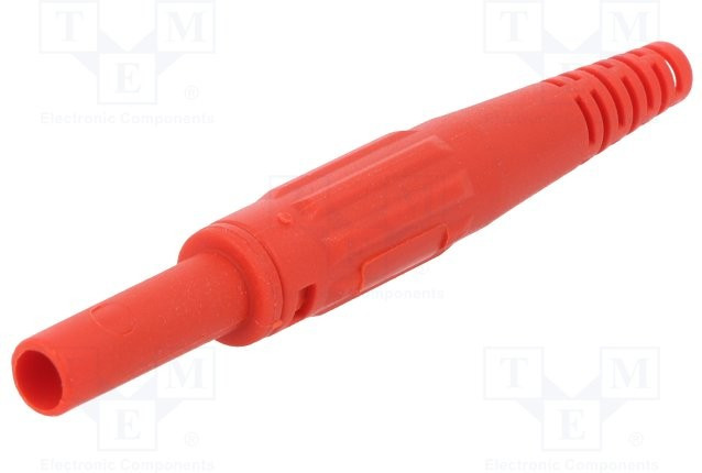 66.9155-22, In-Line Safety Socket ø4mm Red 32A 1kV Nickel-Plated 66.9155-22, In-Line Safety Socket ø4mm Red 32A 1kV Nickel-Plated