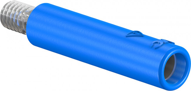 23.1033-23, Blue Female Banana Socket, 4 mm Connector, Screw Termination, 32A, 600V, Nickel Plating