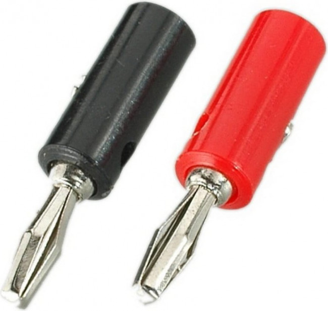 PL2233, Разъем BANANA штекер пластик на кабель, винт, 2 шт. PL2233, Разъем BANANA штекер пластик на кабель, винт, 2 шт.