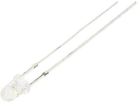 OSW4YK3Z71A, LED; 3mm; white cold; 2180?3000mcd; 70°; Front: convex; 2.8?3.6V