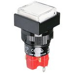 D16LMS1-1abHW, Кнопка с LED подсветкой 250В/5А