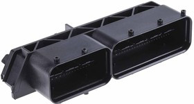 284617-1, Conn Shrouded Header HDR 154 POS 2.5mm Solder RA Thru-Hole Tray