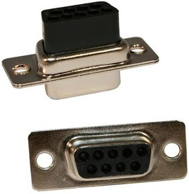 170-037-173L010, D-Sub Standard Connectors 37P Male Crimp w/ Clinch Nut 1