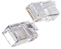 TP8P8C (RJ45) ВИЛКА, сетевая на кабель 8P8C