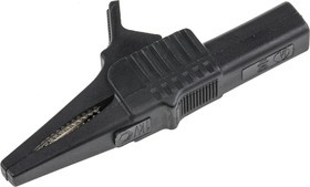 BU-65-0, Test Clips Heavy Duty, Large Jaw Alligator Clip black
