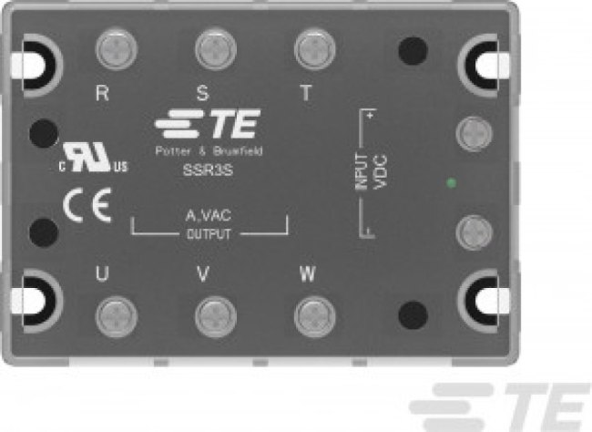 2345984-7, SSR3 Series Solid State Relay 3 Phase, 40 A Load, Panel Mount, 480 V ac Load 2345984-7, SSR3 Series Solid State Relay 3 Phase, 40 A Load, Panel Mount, 480 V ac Load