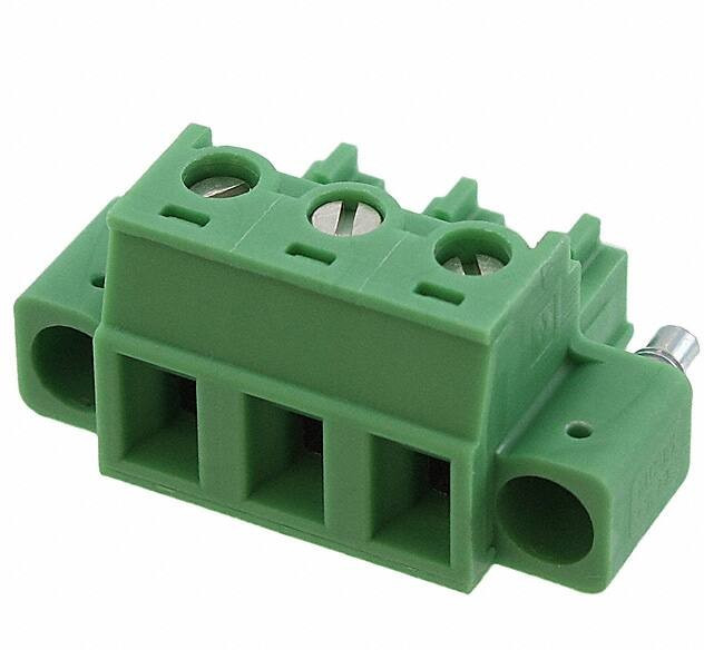 1900895, Pluggable Terminal Blocks 3 Pos 5.08mm pitch Plug 28-16 AWG Screw