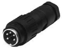 T3439-502, Circular DIN Connectors MALE CABLE CONNECTOR 7 WAY