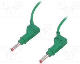 XZG425-10025, Соединительный провод, 32А, Дл: 1м, зеленый, изоляция: ПВХ