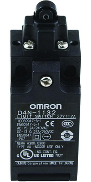 D4N4A31, D4N Series Plunger Top Plunger, NO/NC, IP67, DPST