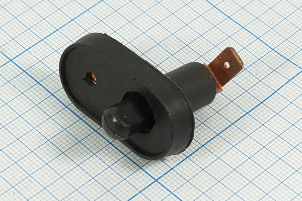 Микропереключатель, 20А, переключение ON-(OFF), ASW18, 12В, d11.0