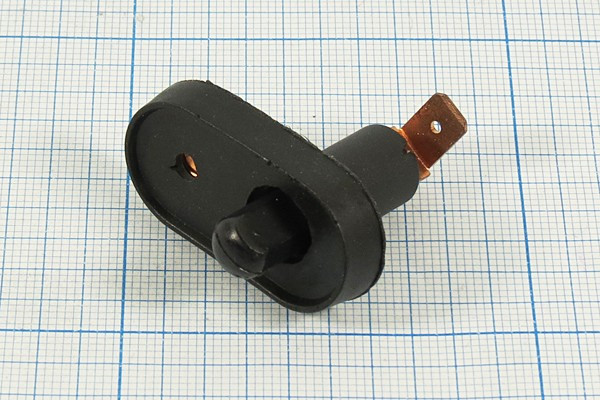 Микропереключатель, 20А, переключение ON-(OFF), ASW18, 12В, d11.0