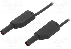 SLK4075-E/N-10021, Измерительный провод, ПВХ, 1м, черный, 16А SLK4075-E/N-10021, Измерительный провод, ПВХ, 1м, черный, 16А