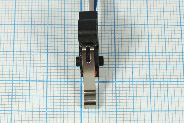 Микропереключатель , размер 19x 8 x12, 3А, переключение ON-(ON), размер концевика L18, КВП303-130EA7