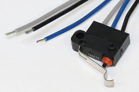 Микропереключатель , размер 19x 8 x12, 3А, переключение ON-(ON), размер концевика L18, КВП303-130EA7