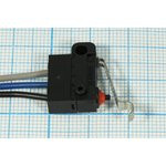 Микропереключатель , размер 19x 8 x12, 3А, переключение ON-(ON), размер концевика L18, КВП303-130EA7