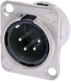 Neutrik NC4MD-L-1 панельный разъем XLR male 4 контакта