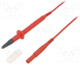 SPL7318NI1100-RT, Измерительный провод, 16А, Дл: 1м, черный, Rконт.макс: 25мОм