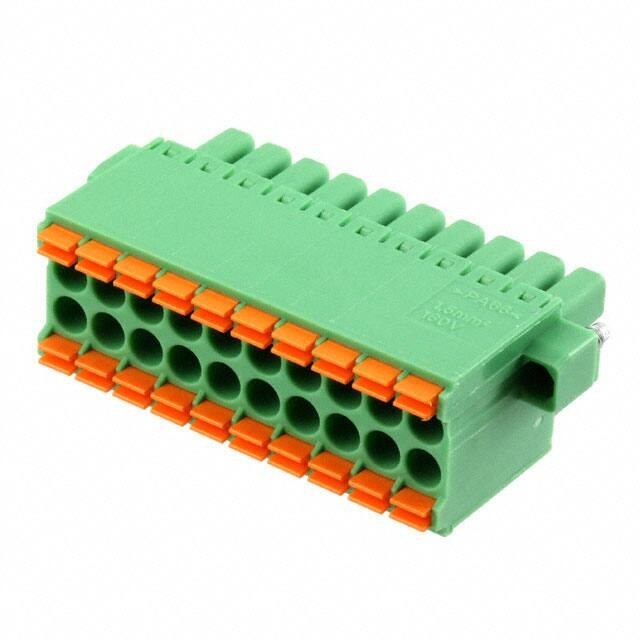1790373, Pluggable Terminal Blocks 10 Pos 3.5mm Dbl Row Plug 24-16AWG Sprin
