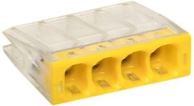 Клемма строительно-монтажная СМК 2273-244 4-проводная 0.5-2.5кв.мм с пастой (уп.100шт) PROxima EKF plc-smk-2273-244