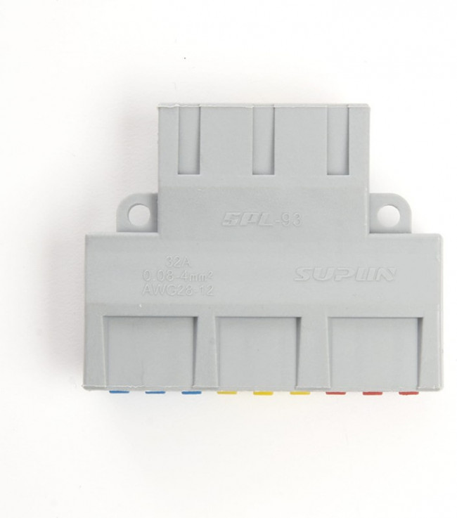 Клемма монтажная для фазных проводников, 3 контактные группы, LD222-428, 20шт в упак, 39500 Клемма монтажная для фазных проводников, 3 контактные группы, LD222-428, 20шт в упак, 39500
