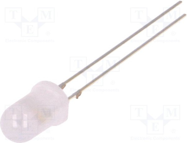 OSYBMS5A32A, LED; 5mm; blue/yellow; bicolour,blinking; 30°; 3?5V; Front: convex