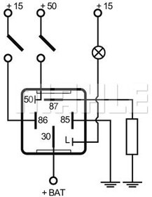 MHG 45, Реле предпускового подогрева