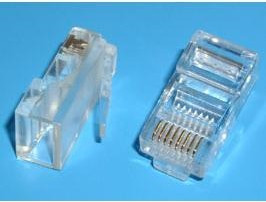 TP-8P8C-S2, Вилка RJ-45, 8P8C для плоского одножильного кабеля TP-8P8C-S2, Вилка RJ-45, 8P8C для плоского одножильного кабеля