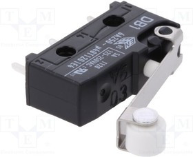 DB1C-C1RC, Микропереключатель SNAP ACTION с роликом SPDT DB1C-C1RC, Микропереключатель SNAP ACTION с роликом SPDT