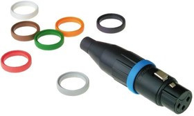 AC-RING-BLU, Маркер; разъем XLR; синий