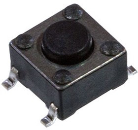 KAN0642-0431B010-42, кнопка тактовая SMD 6х6 h=4.3мм (IT-1102W8-160G-G)