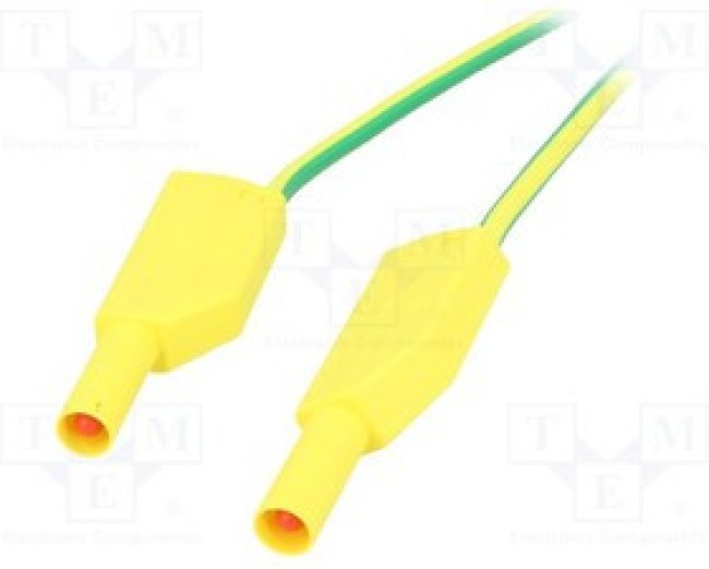 SLK425-E-10020, Измерительный провод, 32А, с осевым гнездом 4мм, Дл: 1м