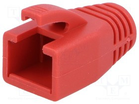 LOG-MP0035R, Корпус вилки RJ45, 8мм, Цвет: красный