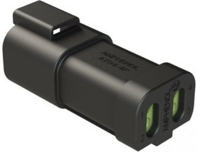 AT04-4P-MM01BLK, AT Cable connector Plug 4 Way, Crimp Termination AT04-4P-MM01BLK, AT Cable connector Plug 4 Way, Crimp Termination