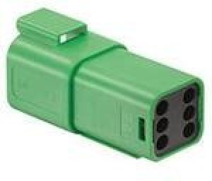 0934444103, Conn Housing RCP 6 POS Crimp ST Cable Mount Green Bag 0934444103, Conn Housing RCP 6 POS Crimp ST Cable Mount Green Bag