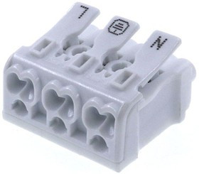 B06-3P, Клемма соединительная 3 контакта 0,5-2,5мм² 16А