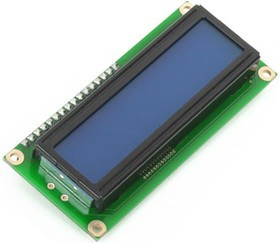 Character LCD 2x16 with blue backlight, Матричный ЖКИ с подсветкой для наборов фирмы MIKROELEKTRONIK