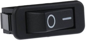 C1300ABAAA, Rocker Switches BLACK WHITE