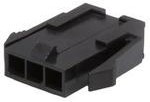 0436400300, Conn Housing M 3 POS 3mm Crimp ST Panel Mount Black Micro-Fit 3.0™ Bag