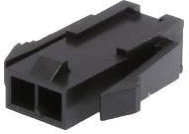 0436400300, Conn Housing M 3 POS 3mm Crimp ST Panel Mount Black Micro-Fit 3.0™ Bag