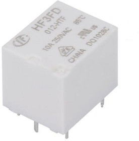 HF3FD/012-HTF, Реле: электромагнитное, SPST-NO, Uобмотки: 12ВDC, 10A/250ВAC, 15А