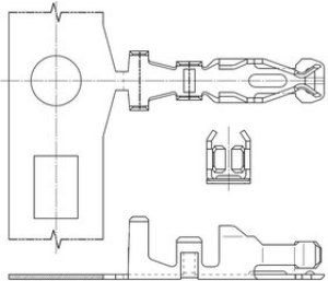 50394-8055 (Loose Piece), Headers &amp; Wire Housings Mgrid Term PhBR LOOSE PIECE