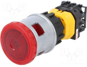 XN4E-TL412Q4MR, Emergency Stop Switches / E-Stop Switches 30mm Emergency-Stop Lighted