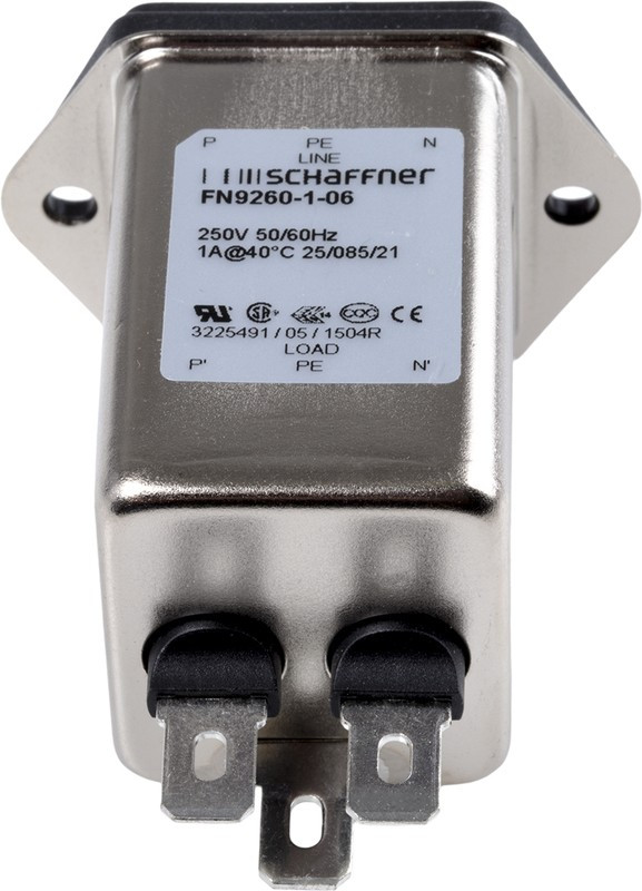 FN9260-1-06, Линейный фильтр IEC с предохранителем FN9260 1A