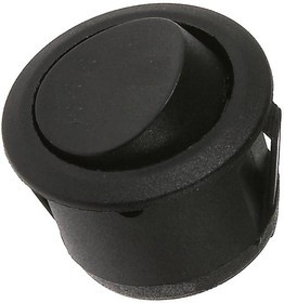 MRS-101-9C1 B/B, Переключатель черный ON-OFF (6A 250VAC) SPST 2P, черная клавиша