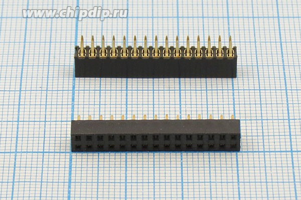 Разъем PBD2-2x15 розетка, шаг P2.0, контакты 30P, монтаж на плату