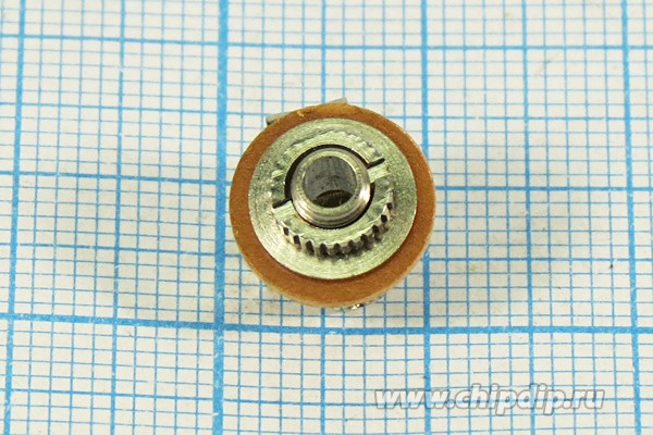 Гнездо Audio Jack моно 2.5мм на панель; №1489 гн 2,5моно\3C\пан М4\мет\ON-OFF\K3594\