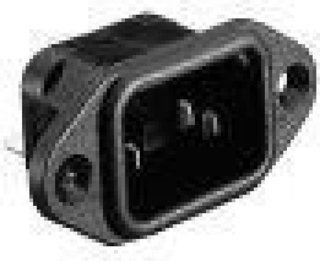 PX0580/63, IEC Power Connector, IEC C14 Inlet, 10 А, 250 В AC, Быстрое Соединение, Snap-In, Flange Mount